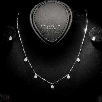 Omnia Basant White Set in 92.5 Silver with High-Quality Zircon Stones
