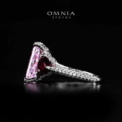 Omnia Salima Multi Color Silver Ring In 925 Silver High Quality Certified Lab Crafted Stones
