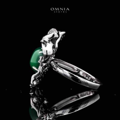 Omnia Dana Butterfly Ring in 92.5 Silver High Quality Simulated Diamonds