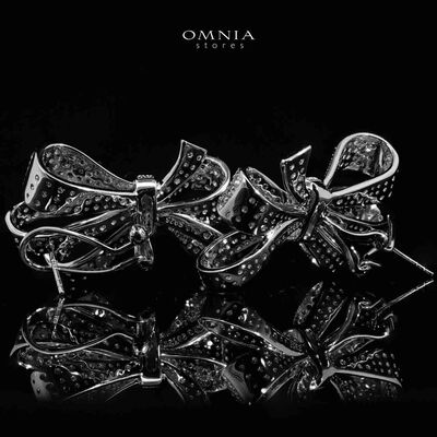 Omnia Murphy Earrings in 925 Silver Accessories High Quality Simulated Diamonds