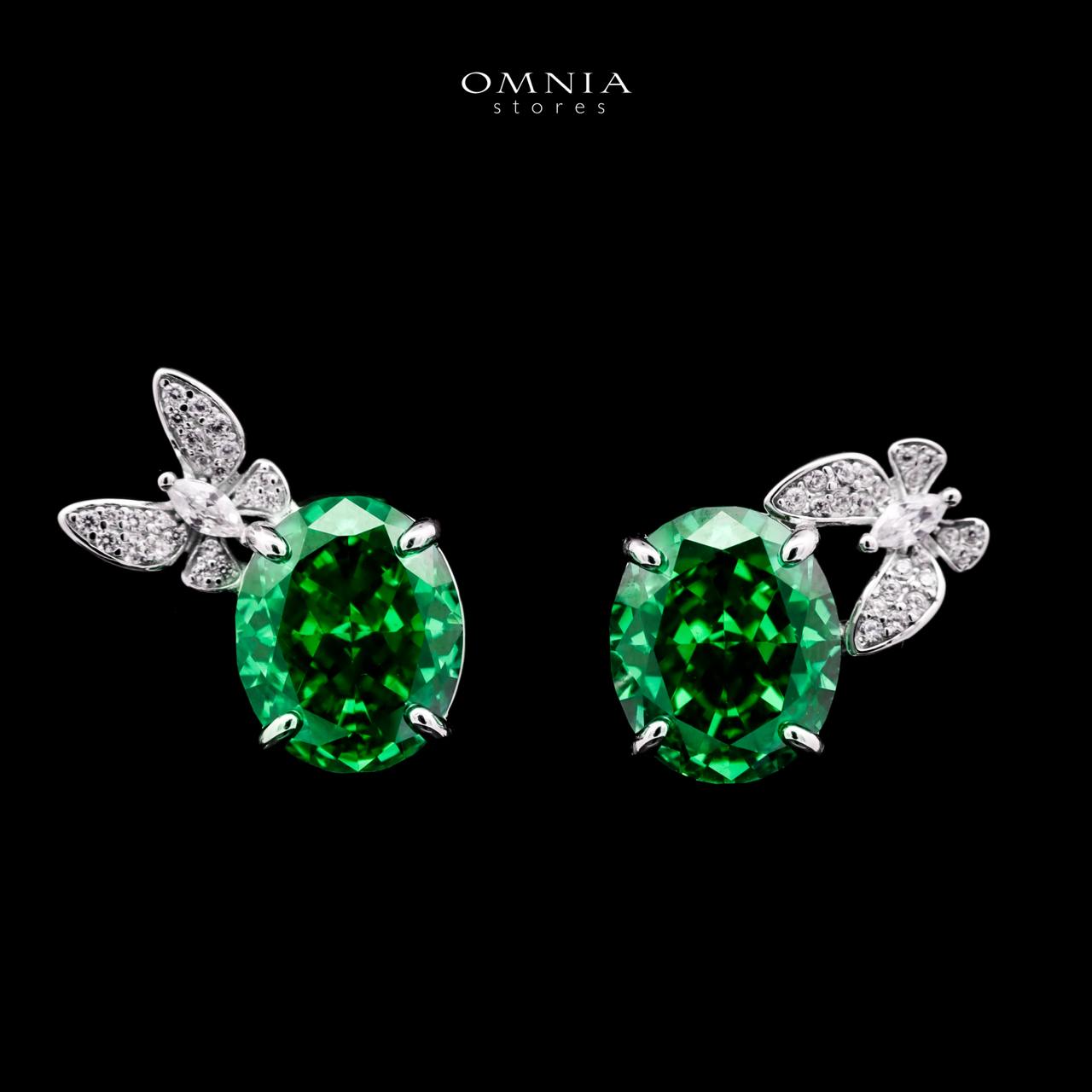Omnia Maysun Green Full Set In 925 Silver High Quality Simulated Diamonds image number null