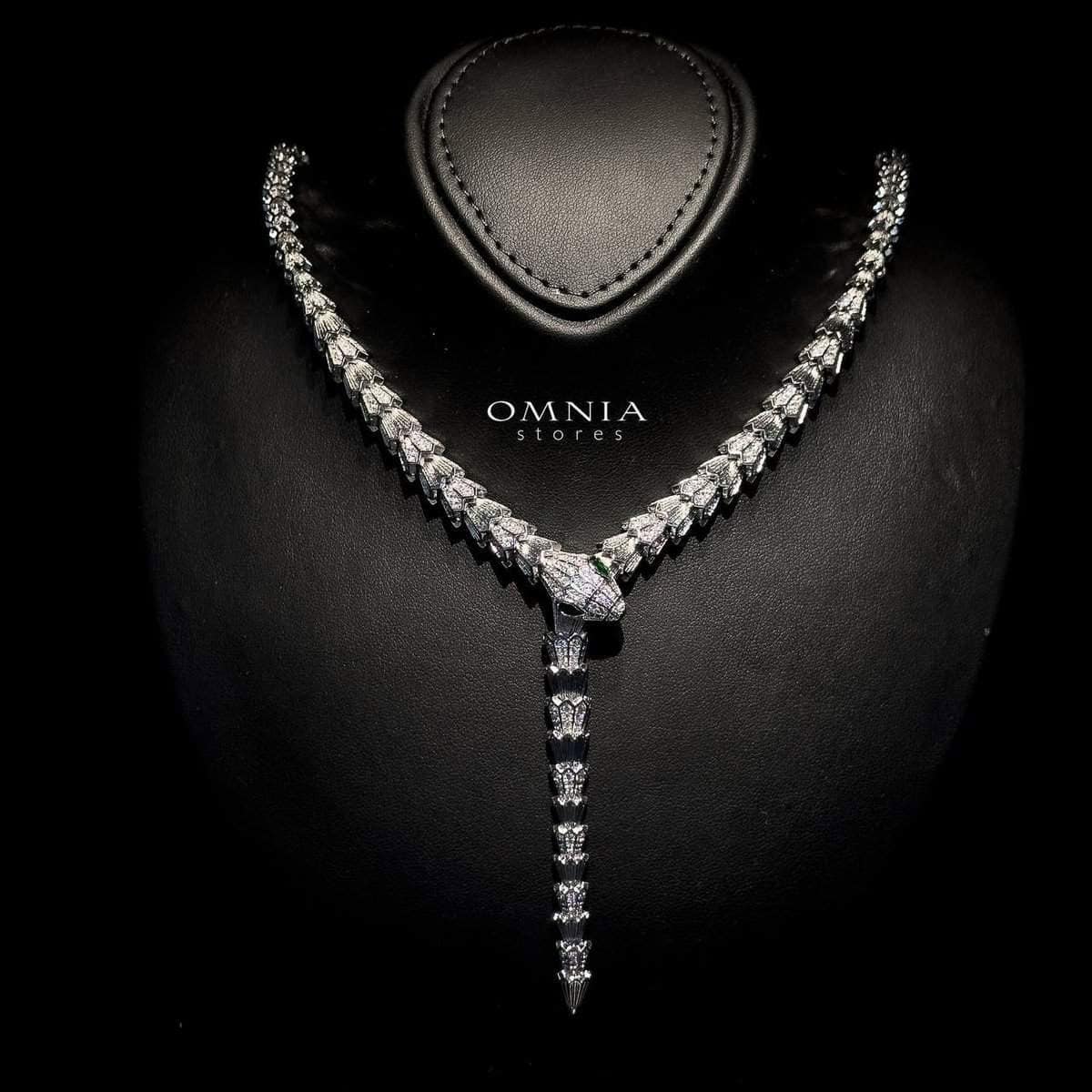 Omnia Serinda White Luxury Bridal Full Set in High Quality Rhodium Plated Zircon Stones image number null