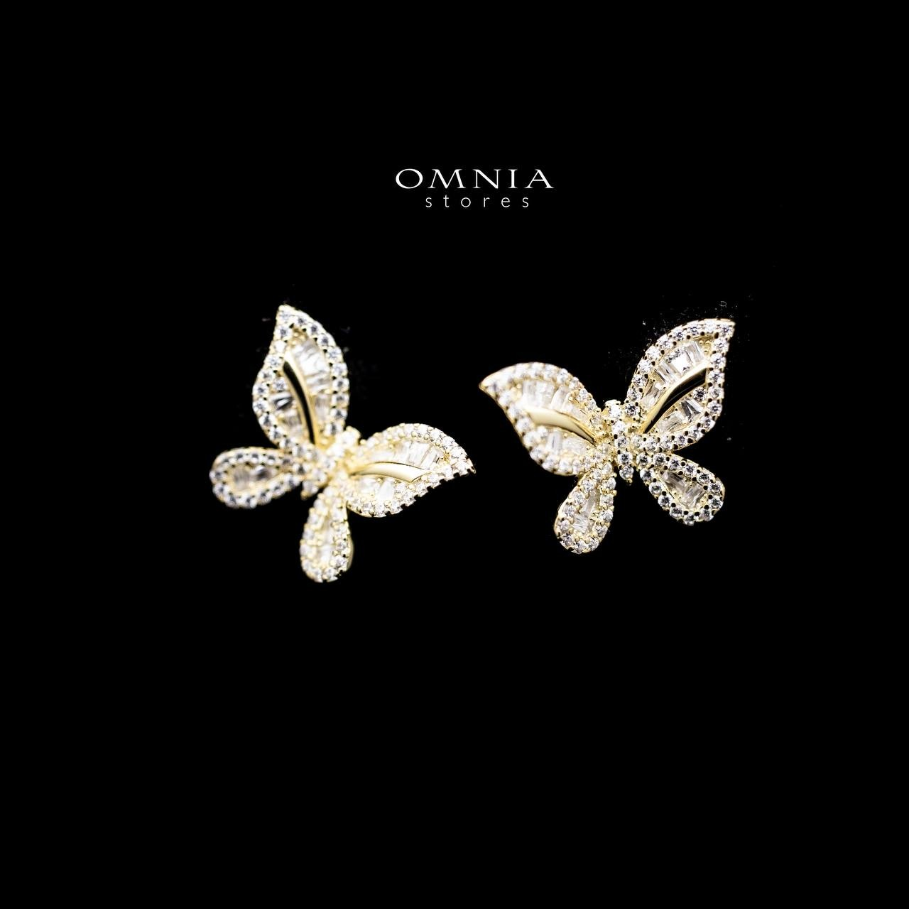 Omnia Rida Butterfly Stud Earrings in 92.5 Silver image number null