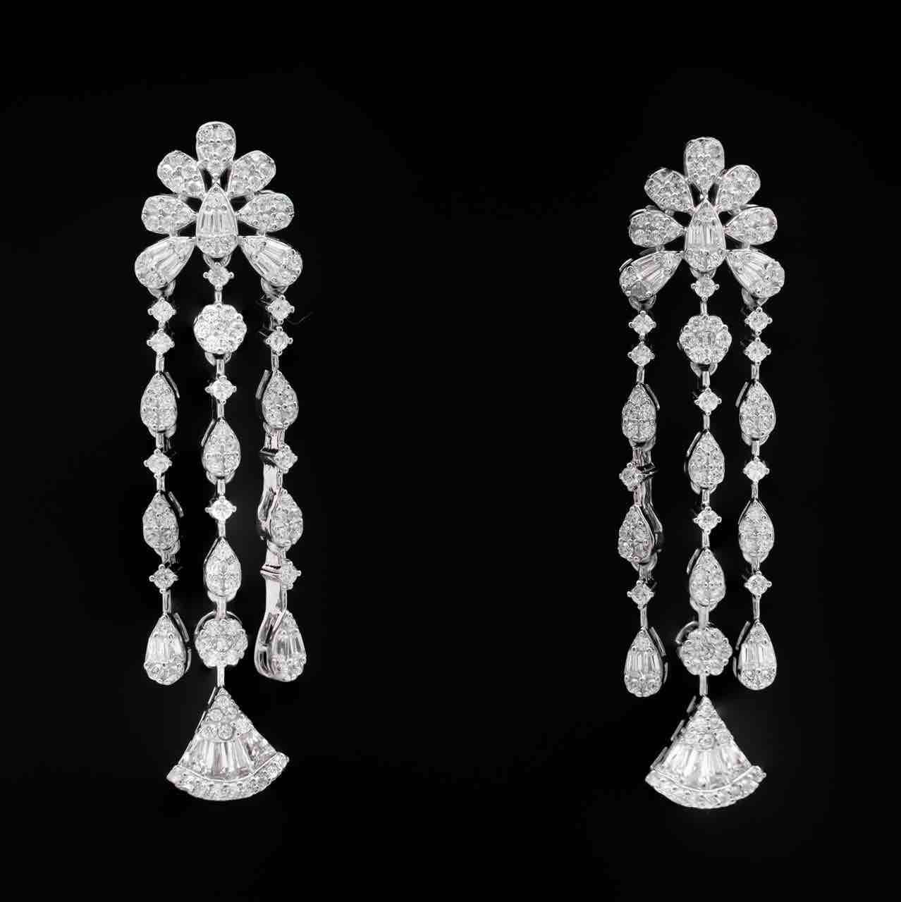 Omnia Rimal White Bridal Full Set in 925 Silver with High Quality Simulated Diamonds image number null