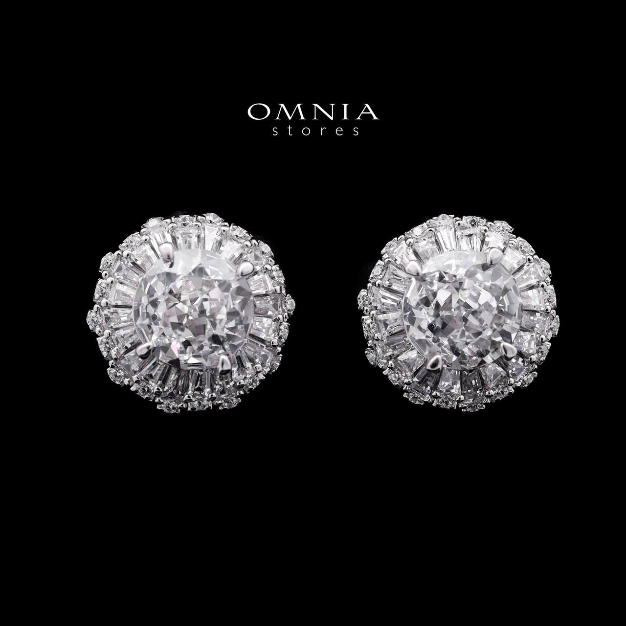Omnia Zaina White Set in 92.5 Silver with High-Quality Ice Cut Stones image number null