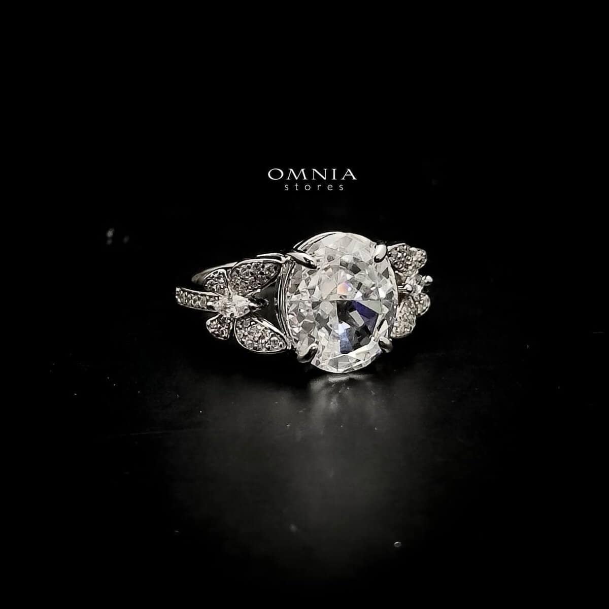 Omnia Maysun Pure White Bracelet in 92.5 Silver with High Quality Simulated Diamonds image number null