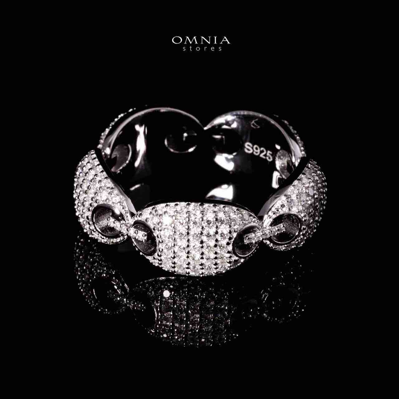 Omnia Naiya Silver Ring in 925 Silver With High Quality GRA Certified White Moissanite Stones image number null