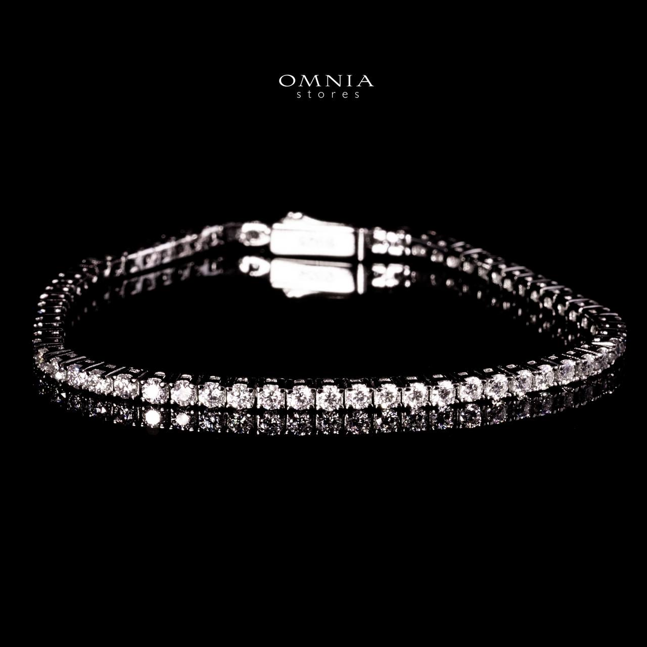 Omnia Mayada Tennis Bracelet 925 Silver in GRA Certifited High Quality White Moissanite Stone 2mm image number null