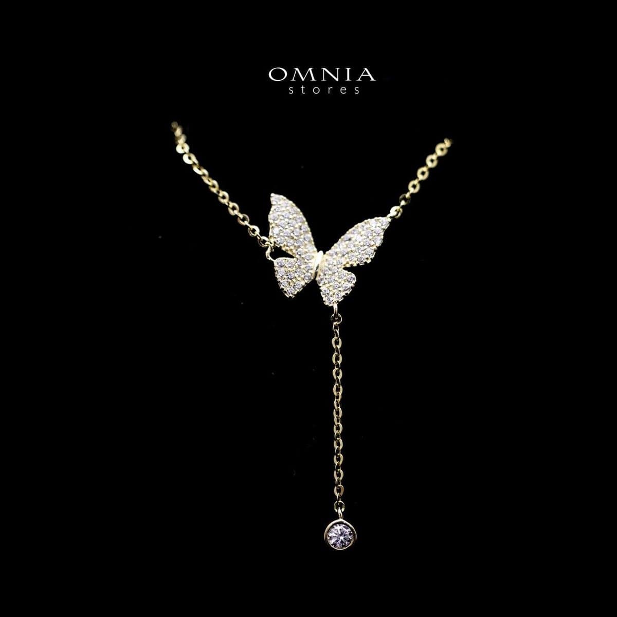SUPER SALE!!! Omnia Noura Butterfly Pendant Necklace in 92.5 Silver image number null
