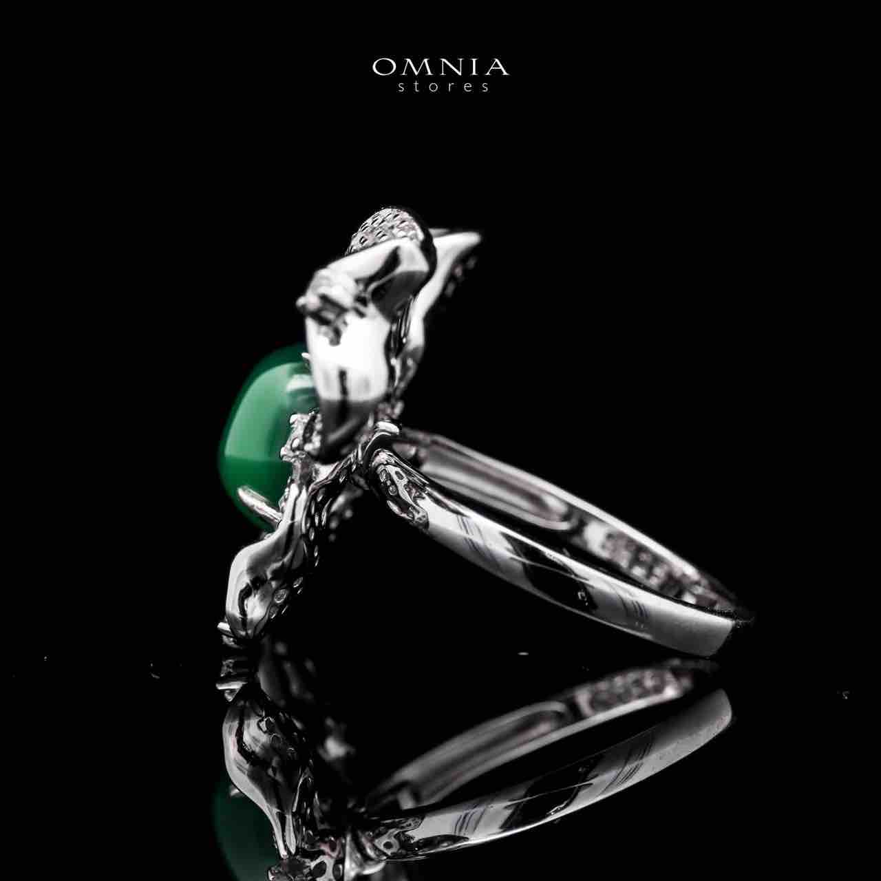 Omnia Dana Butterfly Ring in 92.5 Silver High Quality Simulated Diamonds image number null