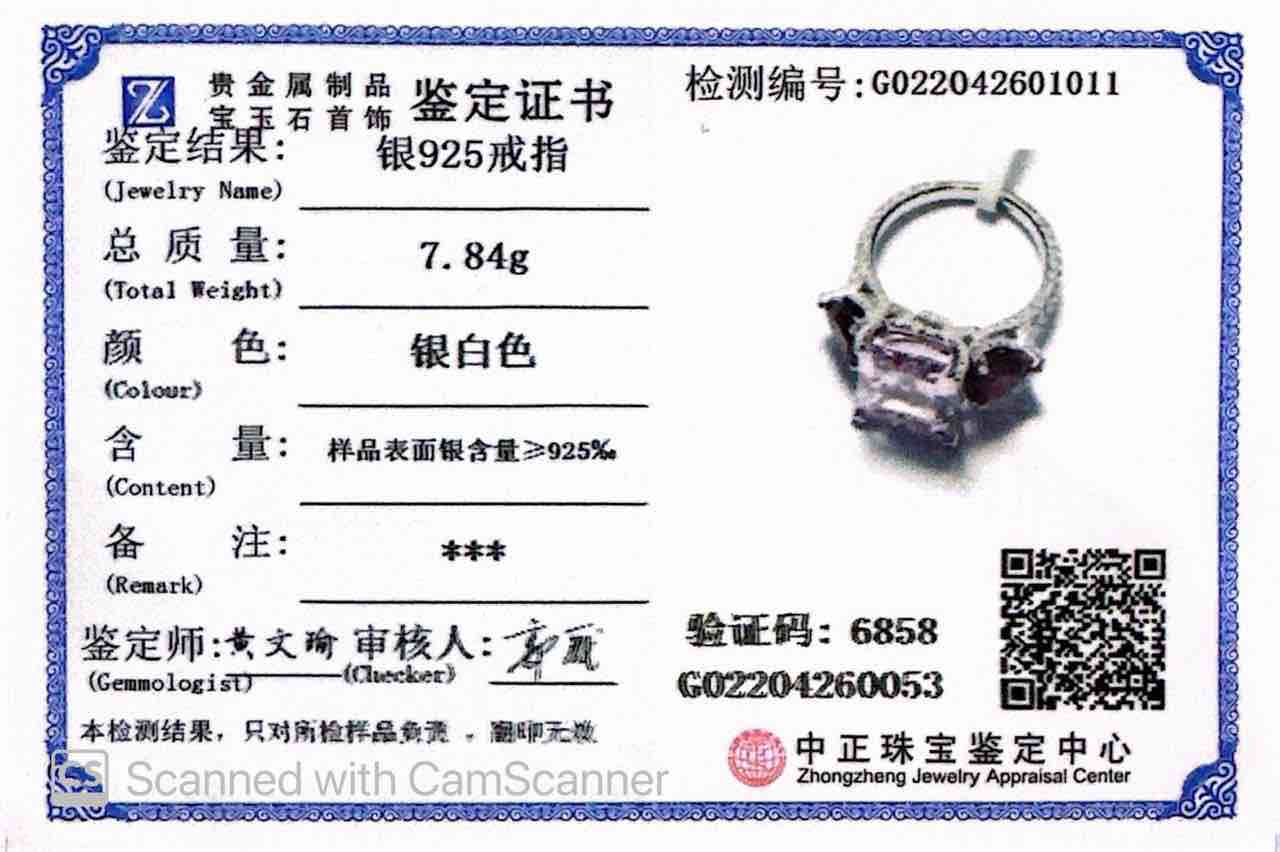 Omnia Salima Multi Color Silver Ring In 925 Silver High Quality Certified Lab Crafted Stones image number null