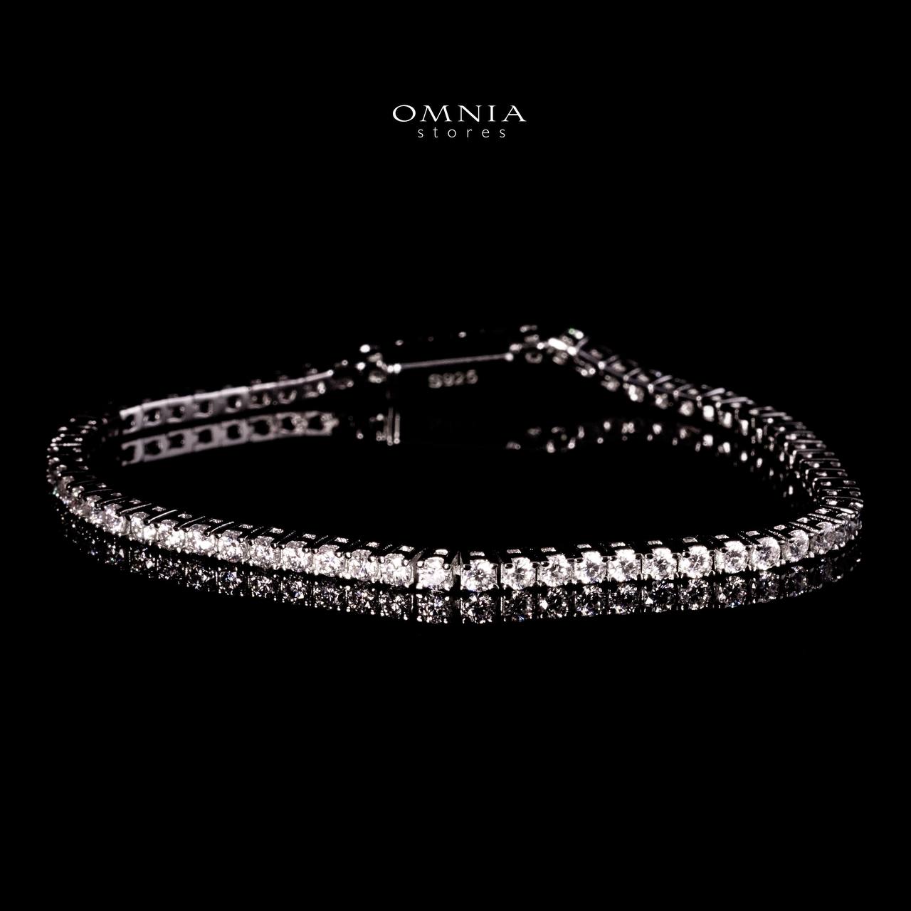 Omnia Mayada Tennis Bracelet 925 Silver in GRA Certifited High Quality White Moissanite Stone 2mm image number null
