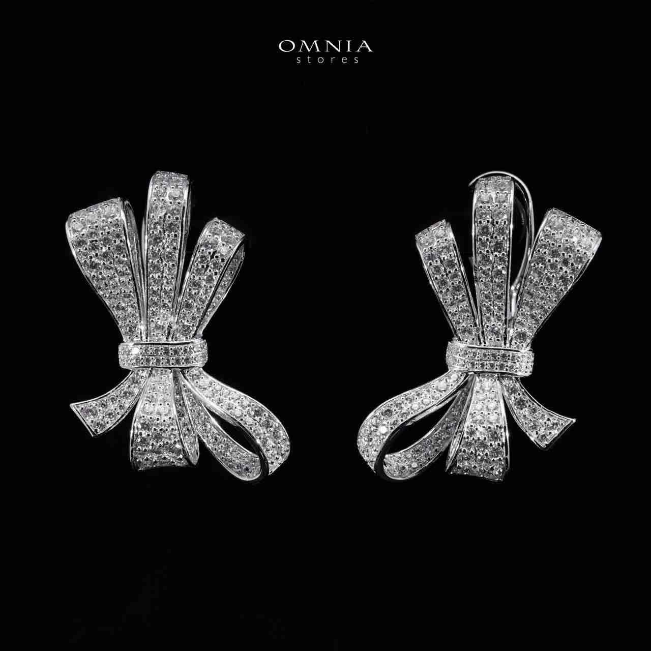 Omnia Murphy Earrings in 925 Silver Accessories High Quality Simulated Diamonds image number null
