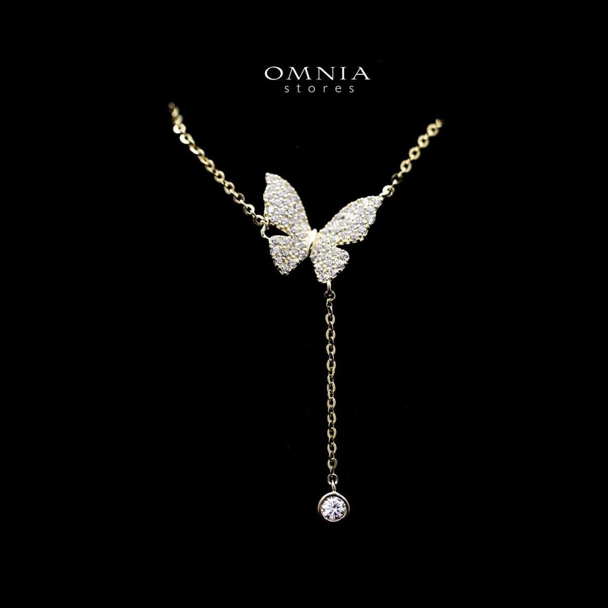 SUPER SALE!!! Omnia Noura Butterfly Pendant Necklace in 92.5 Silver image number null