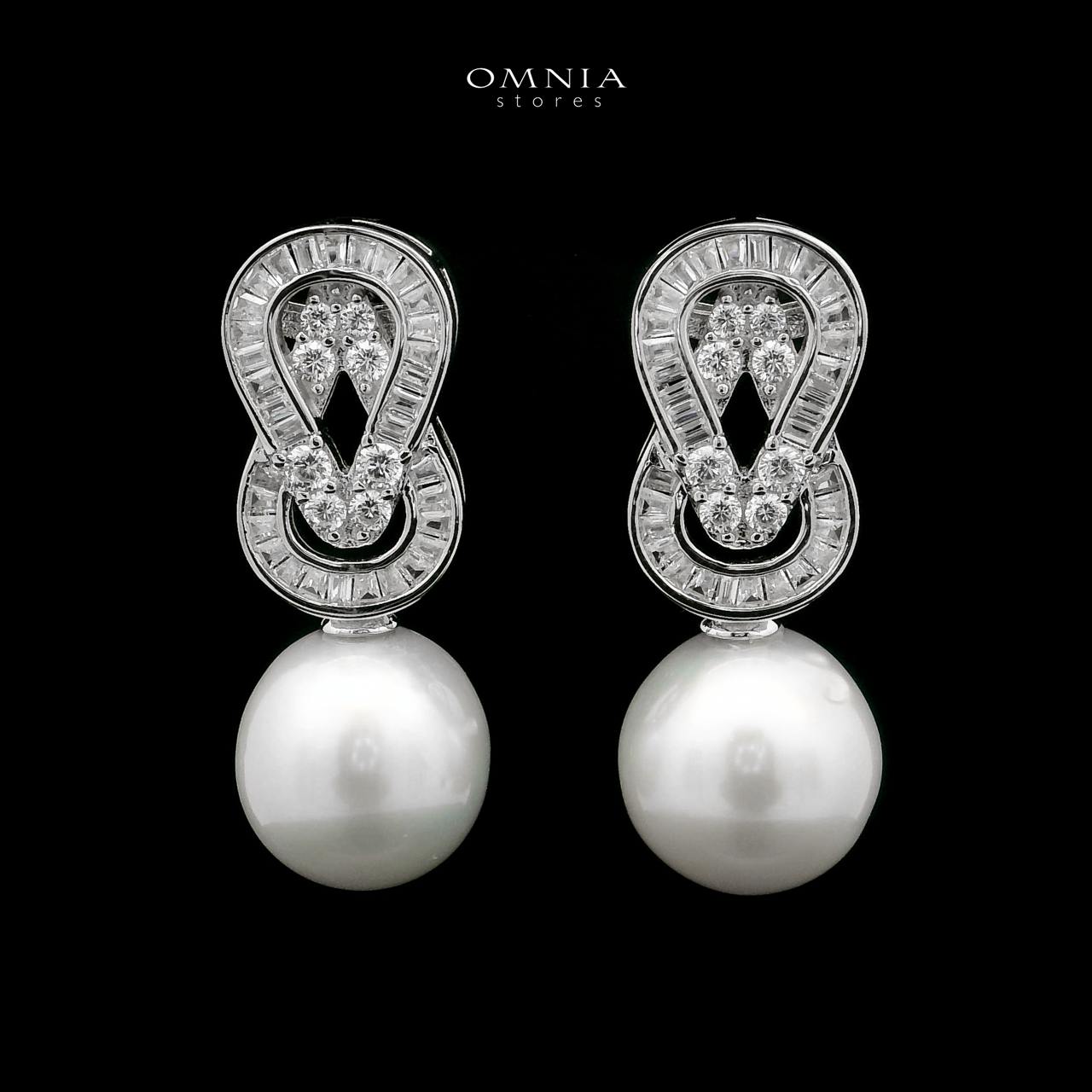 Omnia Alia Fresh Real Water Pearl Set in 92.5 Silver Accessories High Quality Simulated Diamonds image number null