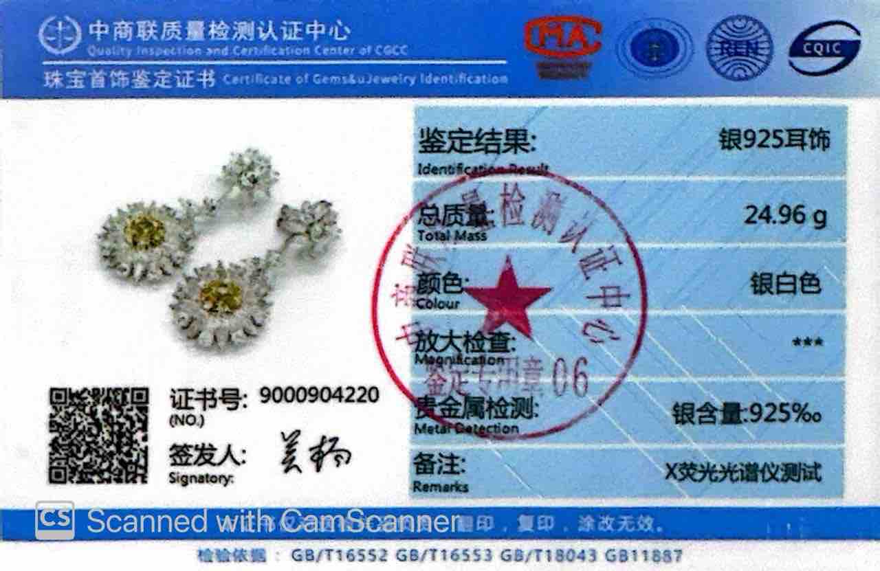 Marjan Sunflower Yellow Drop Earrings In 925 Silver Certified High Quality Lab Grown Stones image number null