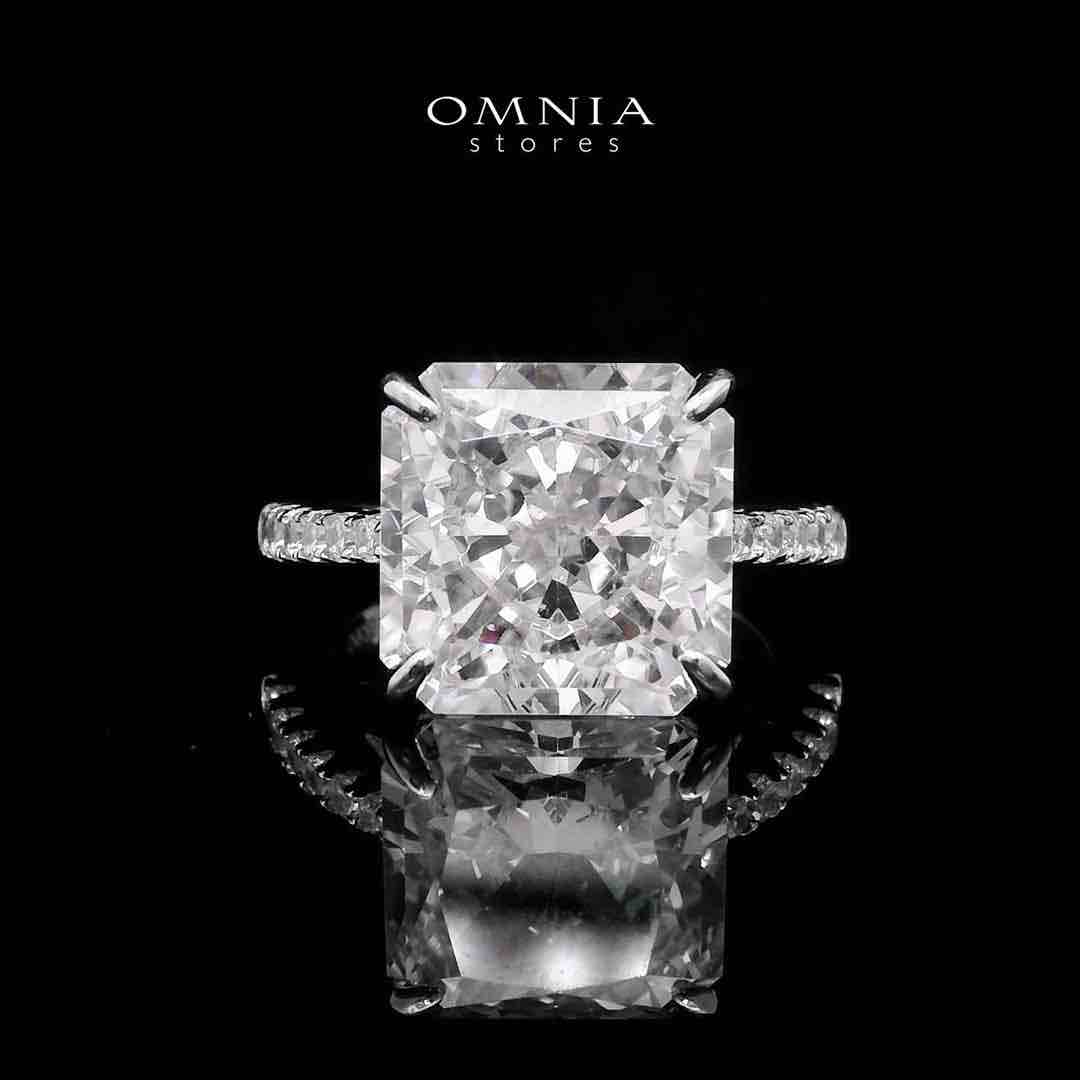 Omnia Adele&nbsp;White 1.25 Carat Ring In 925 Silver High Quality Simulated Diamonds image number null