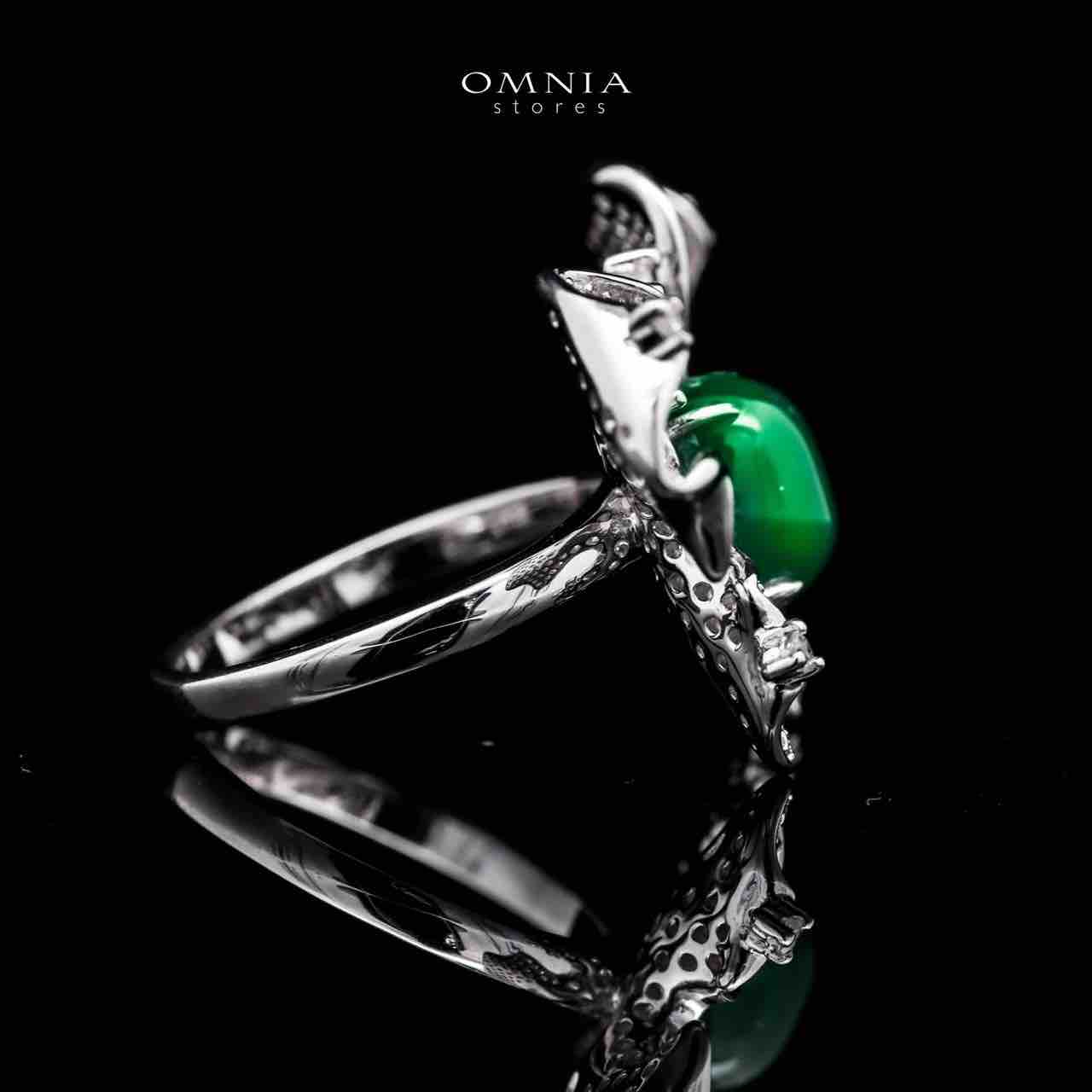 Omnia Dana Butterfly Ring in 92.5 Silver High Quality Simulated Diamonds image number null