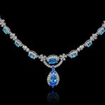 Omnia Naira Necklace In 92.5 Silver High Quality Topaz Stone image number null