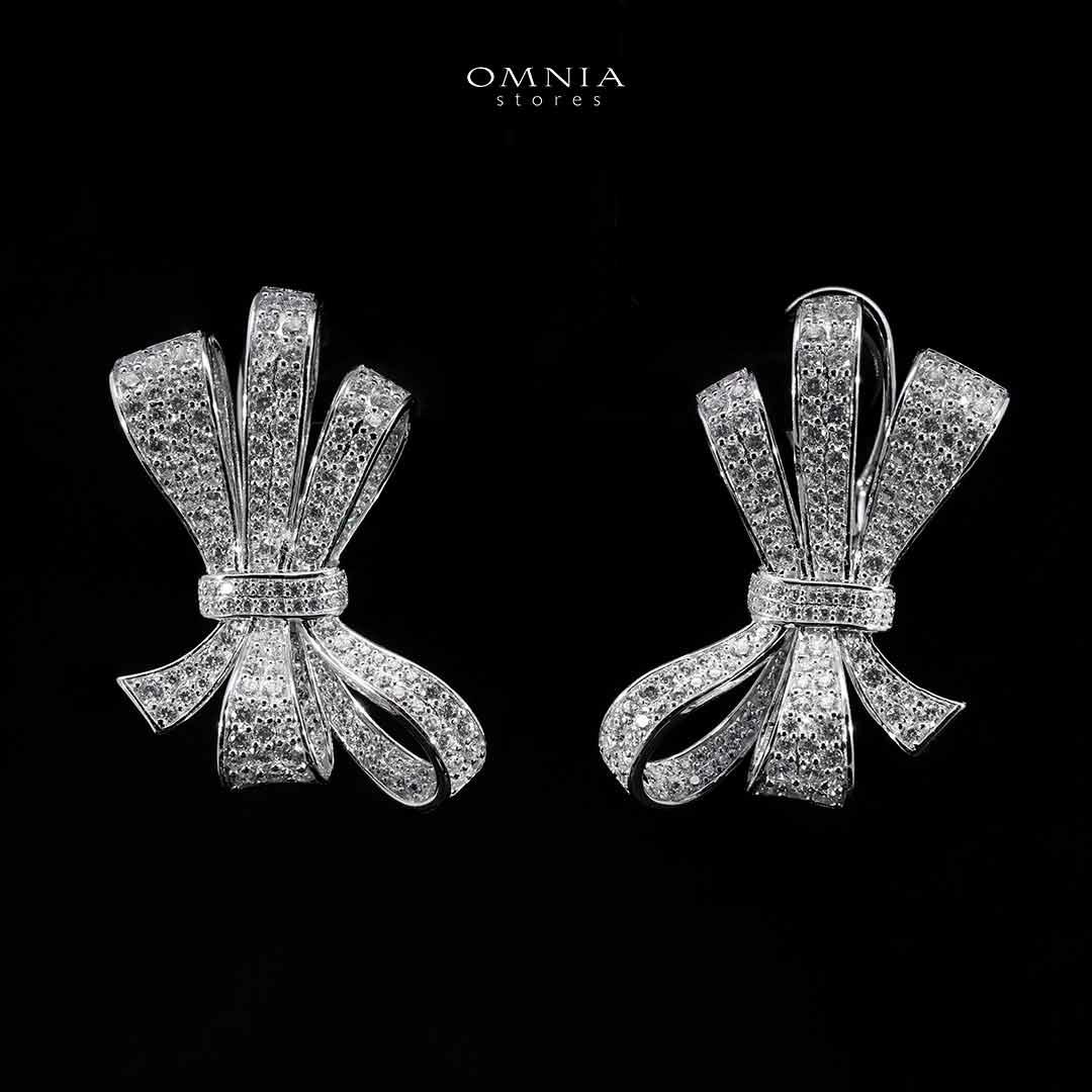 Omnia Murphy Earrings in 925 Silver Accessories High Quality Simulated Diamonds image number null