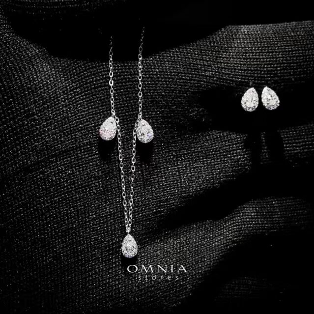 Omnia Basant White Set in 92.5 Silver with High-Quality Zircon Stones image number null